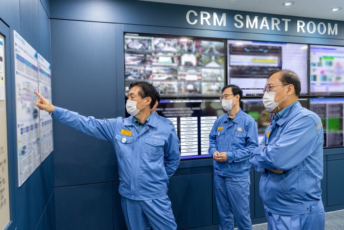 광양제철소가 냉연 CRM(Cold Rolling Master) Smart Room을 구축했다.