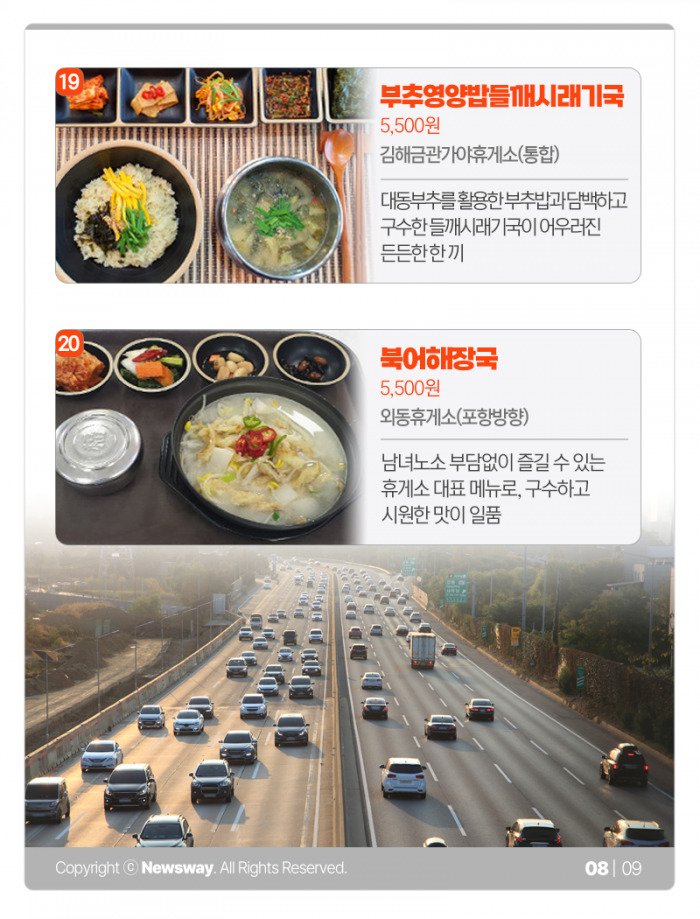 고속도로 휴게소 ‘가성비 베스트 음식 20’···“5,500원이면 다 가능” 기사의 사진