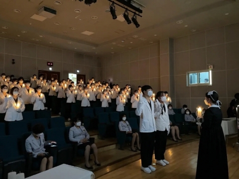 경복대 간호학과, 2021학년도 나이팅게일 선서식 개최