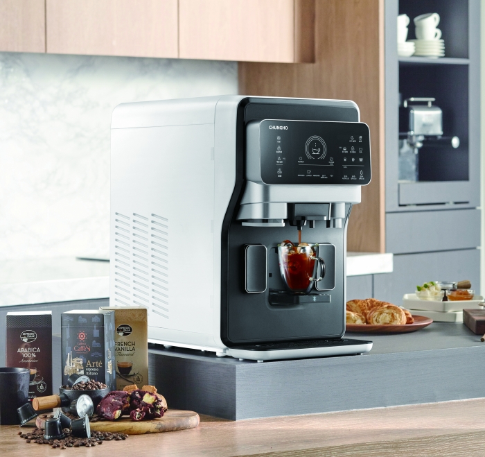 청호 커피머신얼음정수기 에스프레카페. 사진=청호나이스 제공