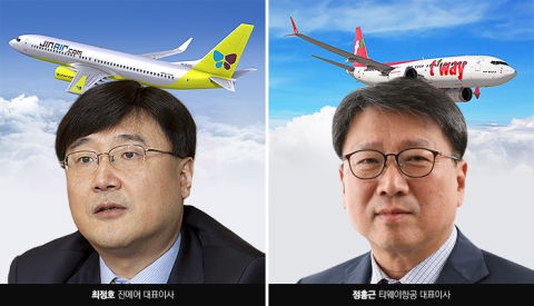 진에어 최정호·티웨이 정홍근, ‘장수 CEO’ 타이틀 이어갈까?