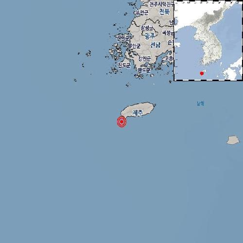 제주 서귀포 해역서 규모 3.2 지진···여진 중 규모 최대