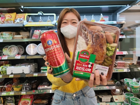 “칭따오엔 도시락”···CUX칭따오, 제휴 먹거리 출시
