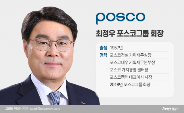 최정우 포스코 회장 "지주사 체제 기업가치 높일 수 있다"