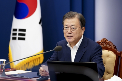 문대통령 &quot;北 탄도미사일, 안보리 결의 위배&quot;(종합)