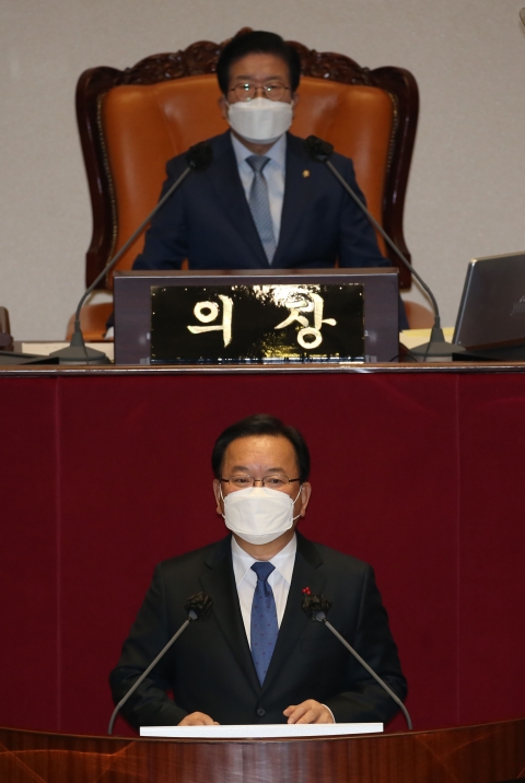 김부겸 “추경 속도 중요···임대료 부담 경감 방안 국회서 논의해달라”