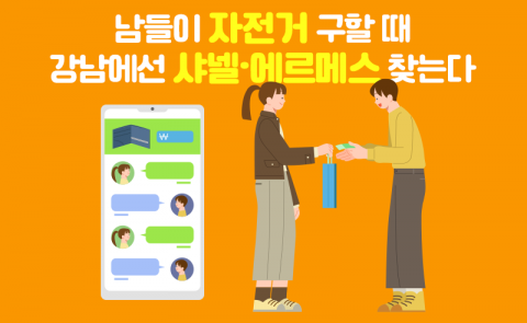 남들이 '자전거' 구할 때 강남에선 '샤넬'·'에르메스' 찾는다