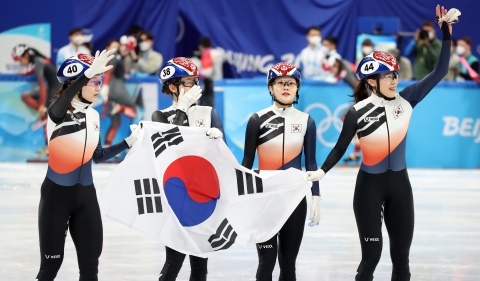 쇼트트랙 여자대표팀, 3000m 계주 은메달