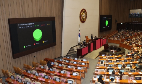 코로나 확진자, 대선 당일 투표 가능···공직선거법 국회 본회의 통과