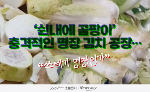 '쉰내에 곰팡이' 충격적인 명장 김치 공장···&quot;쓰레기 명장인가&quot;