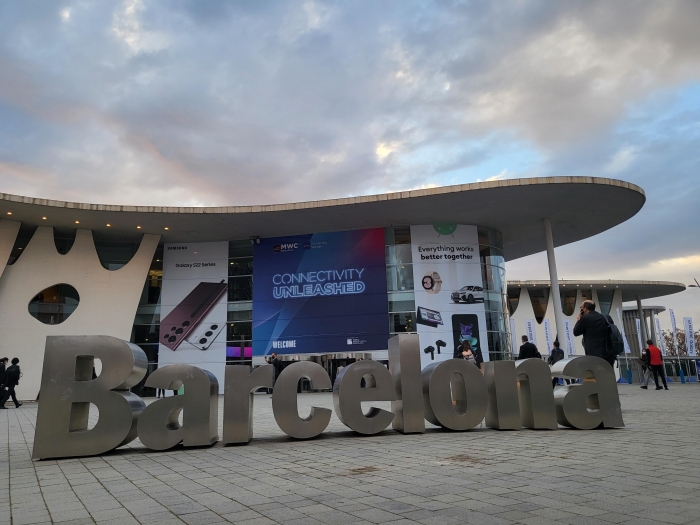 세계 최대 이동통신 전시회 모바일월드콩그레스(MWC) 2022가 열리는 스페인 바르셀로나 피란 그라 비아 전시장의 모습. 사진=연합뉴스 제공