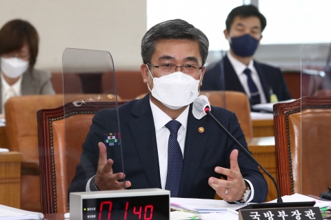 서욱 "북한 방사포 발사, 9·19 군사합의 위반 아니다"