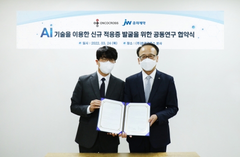 JW중외제약, 온코크로스와 AI 활용 혁신신약 공동개발
