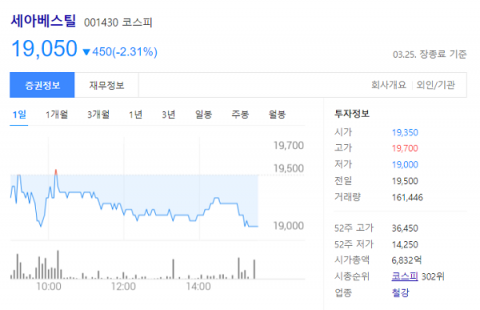 세아베스틸, '물적분할' 통과...주주 반발은 여전