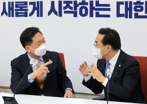 박홍근, 김기현 예방해 '협치' 강조···&quot;공통분모부터 먼저 성과 내자&quot;