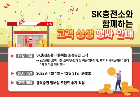 SK LPG충전소, 소상공인 생계형車 포인트 추가 적립