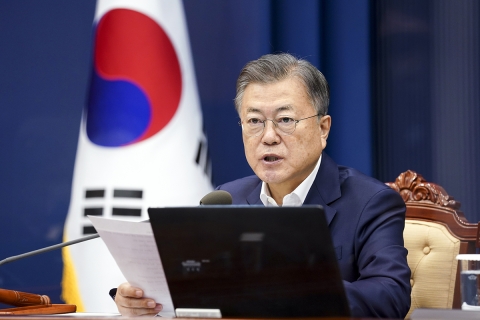 北미사일 청와대 NSC 회의···문대통령 &quot;철저한 상황관리&quot; 지시