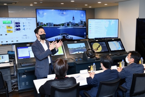 한국조선해양, 가상공간서 '자율운항 여객선' 시운전 성공