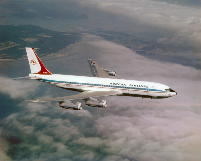대한항공 보잉 707 제트 항공기. 사진=대한항공 제공