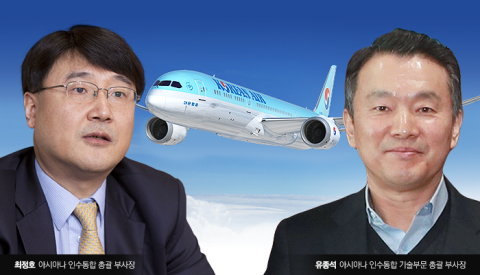 대한항공, 아시아나 인수통합 속도전···최정호·유종석 '투톱'