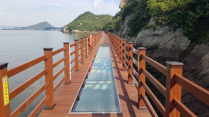 목포 고하도 해상데크 전경