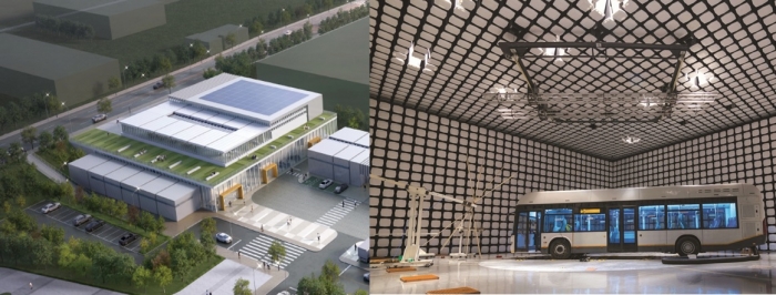 전자기파 연구센터 조감도 및 챔버 설비