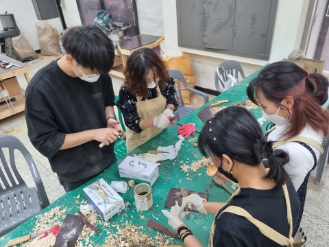 전주기전대학 전주메이커빌리지, 13일 목공교육 진행