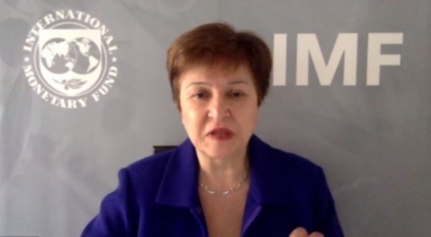 IMF 총재 &quot;세계 경제전망 상당히 어두워져···경기침체 배제 못해&quot;