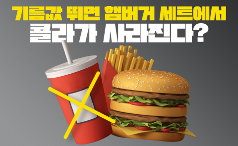 기름값 뛰면 햄버거 세트에서 콜라가 사라진다?