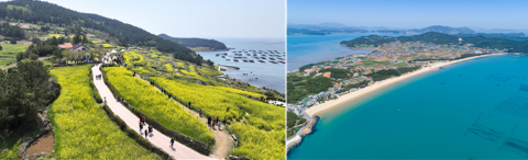 완도 청산도 슬로길, 신지 명사십리 '안심 관광지' 선정