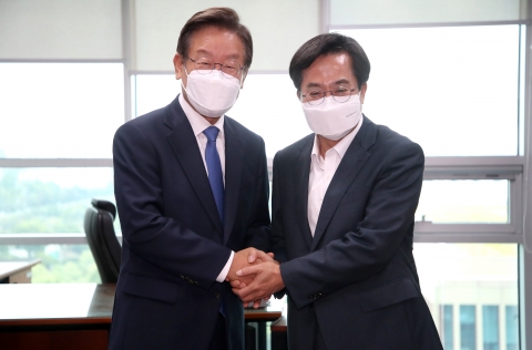 이재명·김동연 회동···여야 '협치' 중요성 공감대
