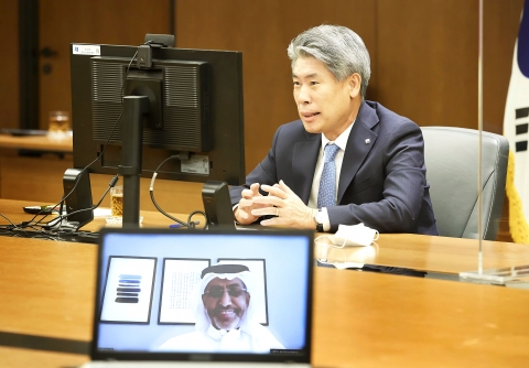 윤종원 기업은행장, 사우디 중소기업은행과 화상 간담회···협력방안 논의