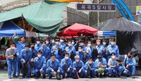 광양제철소, 전통시장 장보기 재개로 '지역 상권 활기'