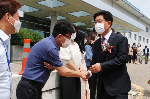 강인규 나주시장 이임···"행복했던 8년, 시민 성원에 감사"