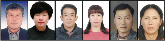 (좌로부터)전남농협, 7월 '이달의 새농민상'을 수상한 박성호·김일덕 부부, 박영오·송광희 부부, 박행순·장운선 부부