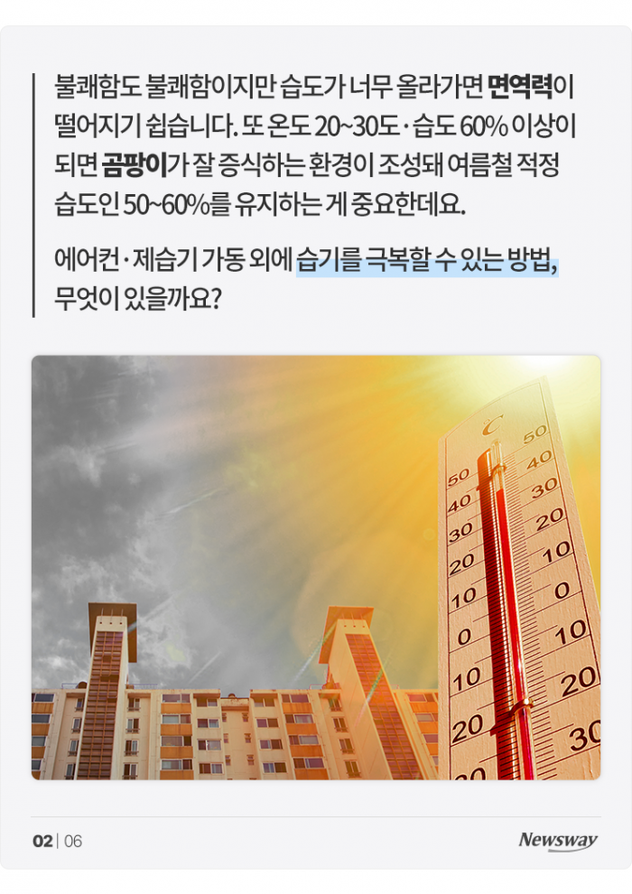 흠뻑쇼가 따로 없는 요즘, 생활 속 습기 제거 어떻게? 기사의 사진