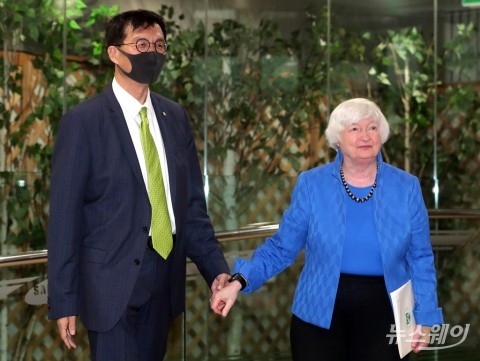 이창용 총재·美 옐런 장관 면담···&quot;한미 경제 협력 증진 희망&quot;