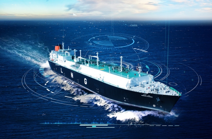 한국조선해양 선박 디지털 기술 콘셉트 이미지. 사진=한국조선해양 제공