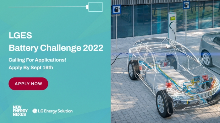 LGES Battery Challenge 2022 홈페이지 화면. 사진=LG에너지솔루션 제공