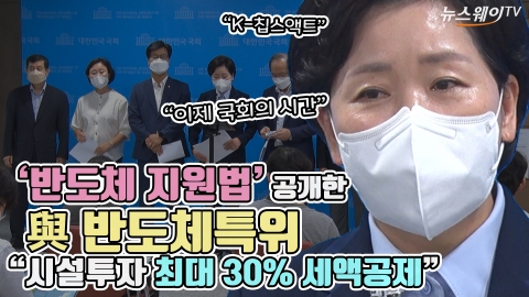 '반도체 지원법' 공개한 與 반도체특위 &quot;시설투자 최대 30% 세액공제&quot;