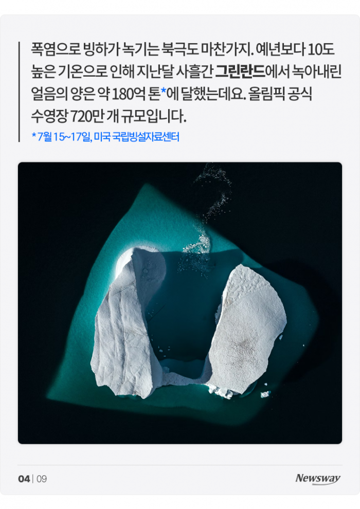 폭염에 녹아내리는 알프스···이러다 한국도 가라앉는다? 기사의 사진