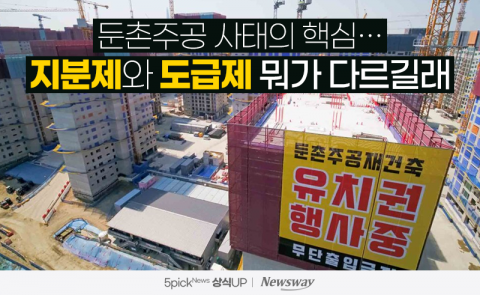 둔촌주공 사태의 핵심···'지분제'와 '도급제' 뭐가 다르길래