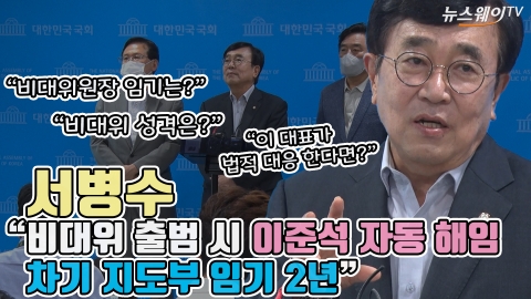 서병수 &quot;비대위 출범 시 이준석 자동 해임···차기 지도부 임기 2년&quot;
