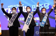 민주 당대표 강원·대구·경북 경선···이재명 74.8% '압승'