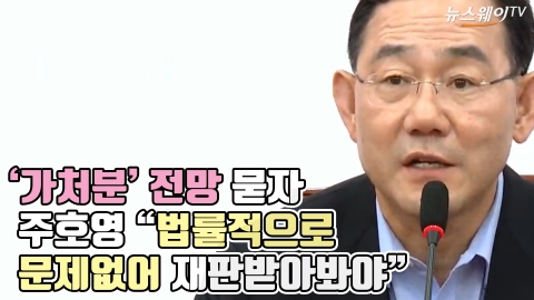 '가처분' 전망 묻자 주호영 &quot;법률적으로 문제없어 재판받아봐야&quot;