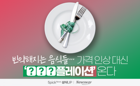 빈약해지는 음식들···가격 인상 대신 '○○○플레이션' 온다