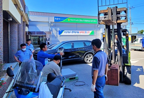 북광주농협, 수도작농가 톤백용저울 일제 점검 실시