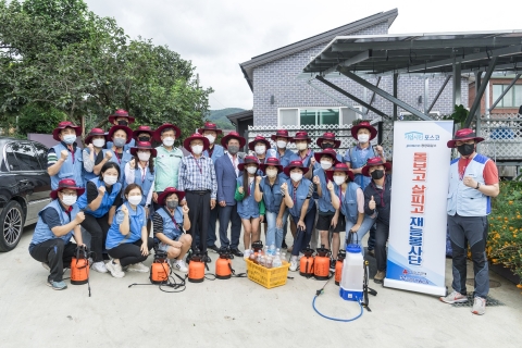광양제철소, 옥룡면 산본마을서 연합 봉사 펼쳐