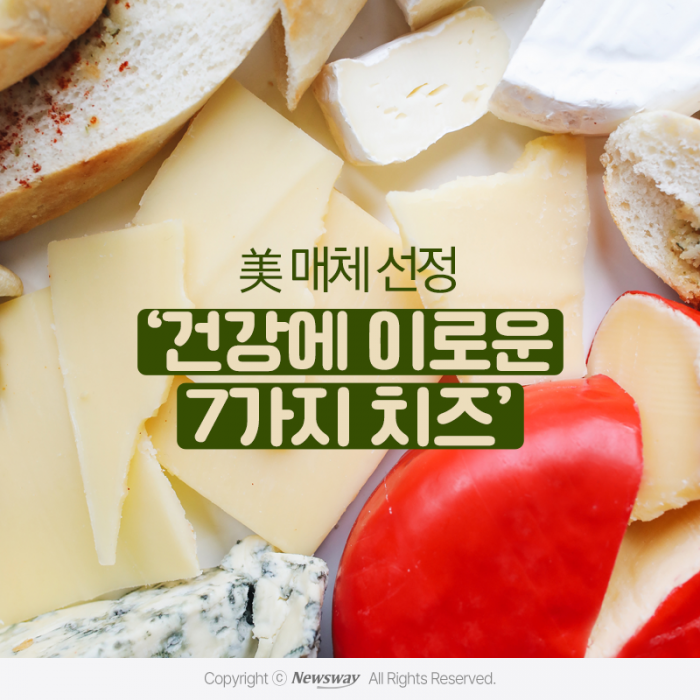 美 매체 선정 '건강에 이로운 7가지 치즈' 기사의 사진