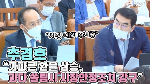 추경호 &quot;가파른 환율 상승, 과다 쏠림시 시장안정조치 강구&quot;